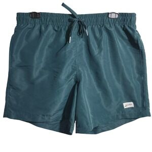Bather Mens Swim Trunks Forest Green Mesh Lined Board Shorts Size M Sustainable